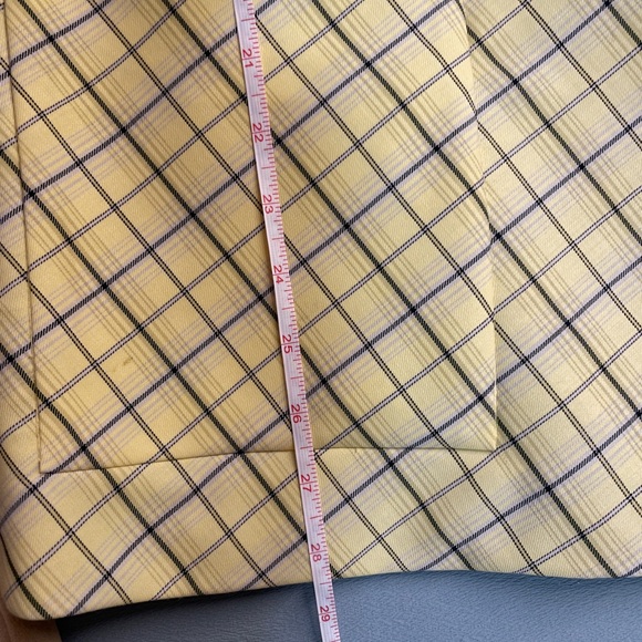 TIBI checker printed plaid wrapping blazer jacket - Picture 10 of 12